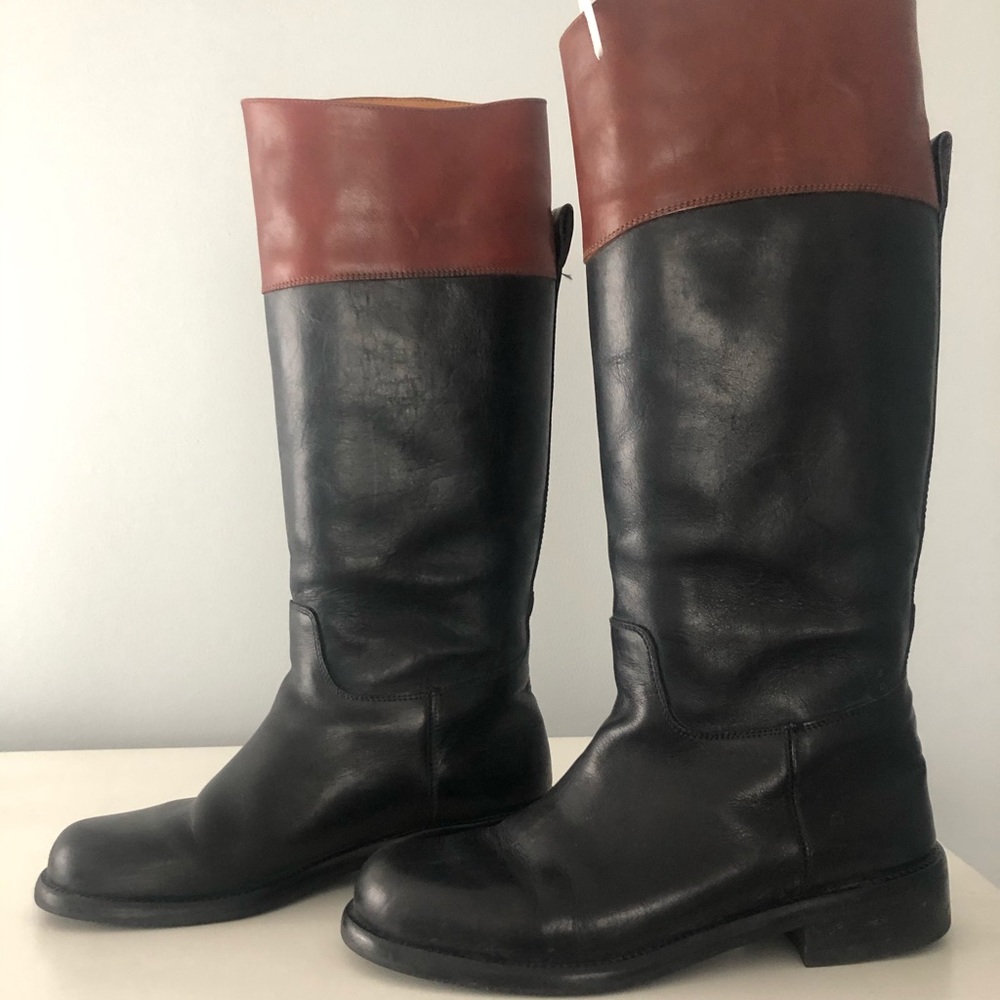 Cole Haan black and brown leather women’s boot